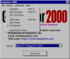 Screen-shot of GEMulator 2000