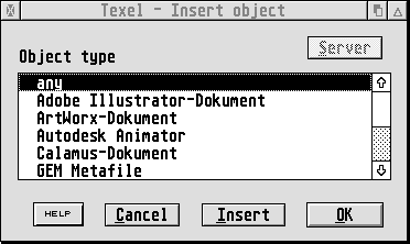 Inserting Objects