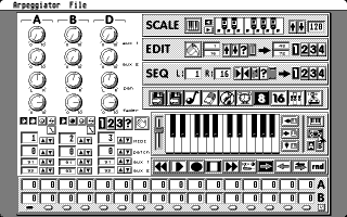Screen shot of Arpeggiator by Electronic Cow
