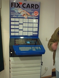 Atari ST business card vending machine
