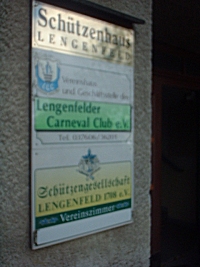 Lengenfelder Carneval Club hall entrance