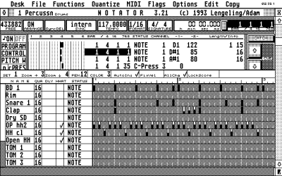 Screen shot of Notator SL