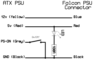 PSU connection schematic