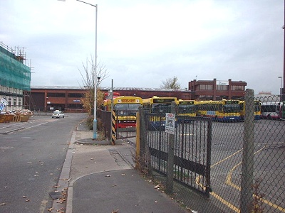 [Photo: Warehouse, office and bus depot]