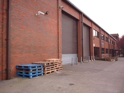 [Photo: View looking towards main office]