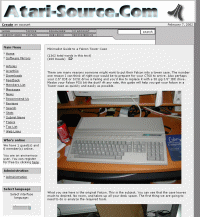 [Screen-shot: Article from Atari-Source.com]