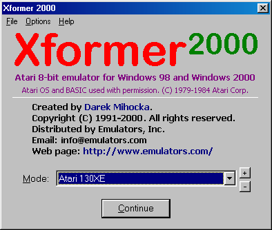 [Screen-shot: Xformer 2000]