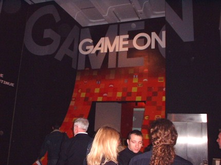 [Photo: Game On exhibition entrance]