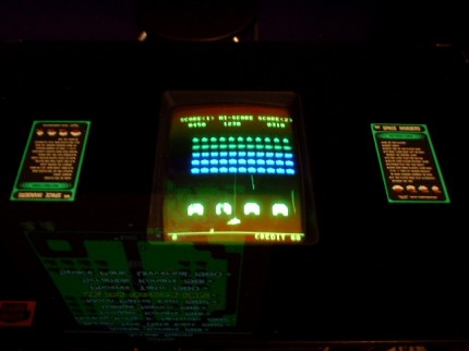 [Photo: Space Invaders cocktail table]