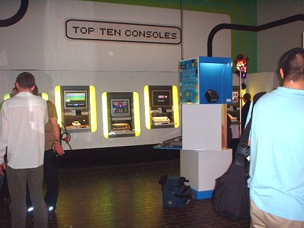 [Photo: Top Ten Consoles exhibit]