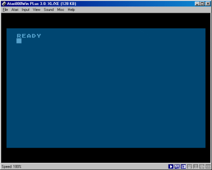 [Screen-shot: Atari800Win PLus in action]