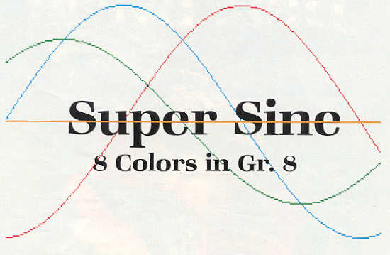 Super Sine: 8 Colors in Gr. 8