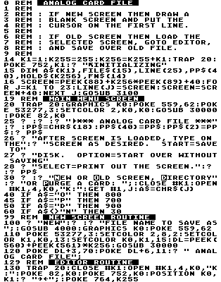 This BASIC listing uses an image to display special characters