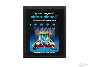Atari 2600 Video Pinball Game Cartridge PAL