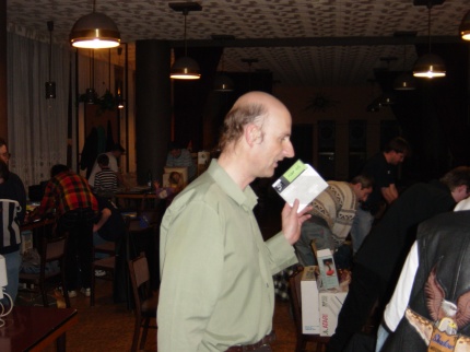 [Photo: Zdenek with a new issue if FLOP]