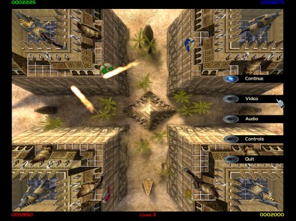 [Screen-shot: Level 3 - game options]