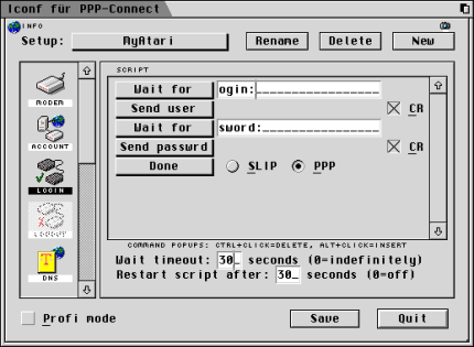 [Screen-shot: Log-in 2]