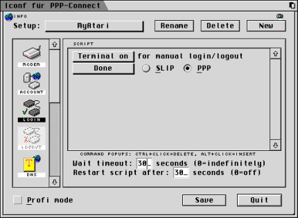 [Screen-shot: Log-in 3]