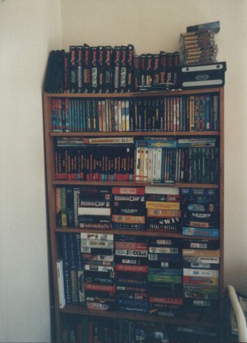 [Photo: Rest of main games shelf]