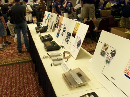 [Photo: Atari History booth]