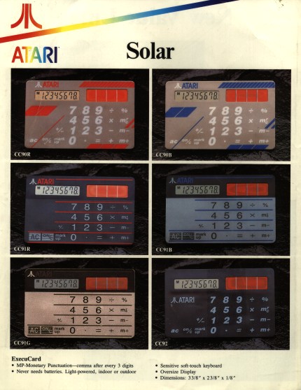 [Photo: Solar-powered models]