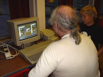 [Screen-shot: Peter West looking busy]