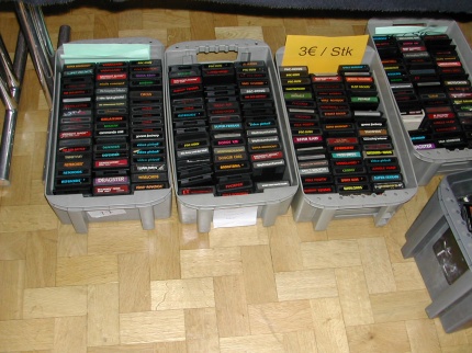 [Photo: Great offers of VCS 2600 cartridges. Any wishes left?]