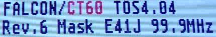 [Photo: Falcon at 99.9 MHz]