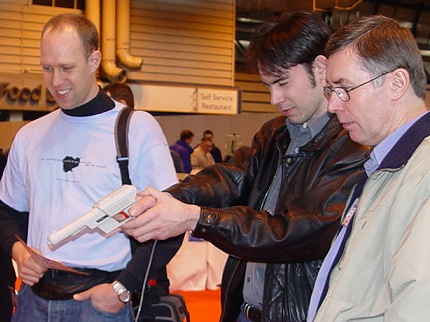 [Photo: Matthew Preston and visitors]