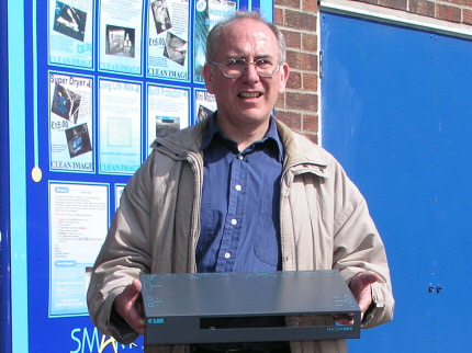 [Photo: Mark Branson with the finished article]