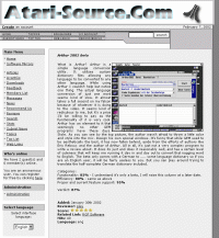 [Screen-shot: Review from Atari-Source.com]