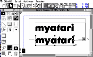 [Screen-shot: The result]