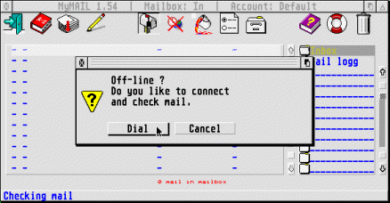 [Screen-shot: MyMail 1.54]