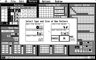[Screen-shot: New Pattern dialog]