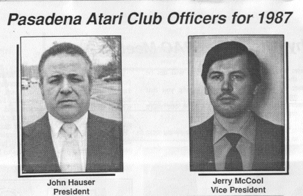 [Image: John Hauser and Del (Jerry) McCool from the March 1987 PAC newsletter]