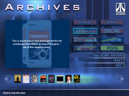 [Screen-shot: Tempest archive material]