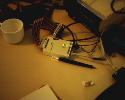 [Photo: Atari 8-bit Ethernet interface]