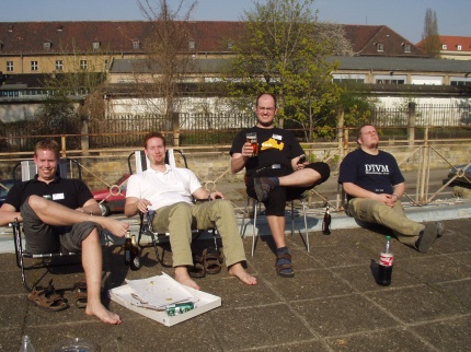 [Photo: Relaxing outdoors]