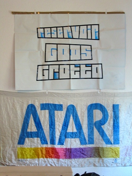 [Photo: Reservoir Gods' flag]