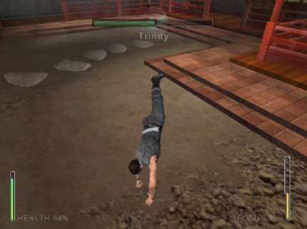 [Screen-shot: Ghost doing a side flip]