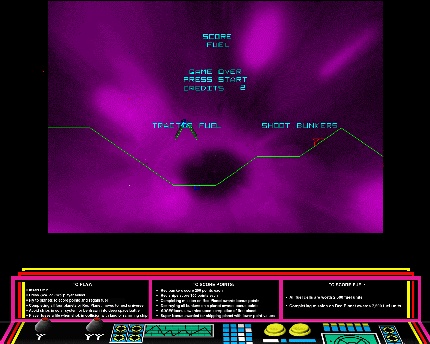 [Screen-shot: Gravitar title screen]