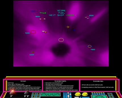 [Screen-shot: Gravitar in action]