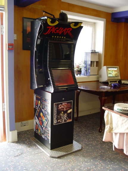 [Photo: Jaguar kiosk]