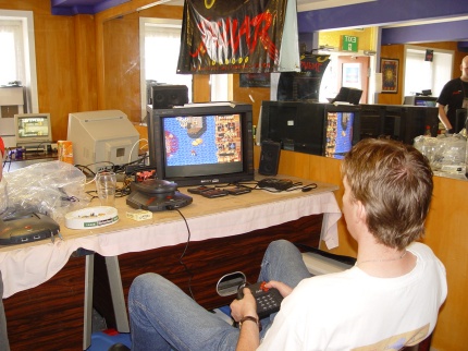 [Photo: TXG playing Raiden]