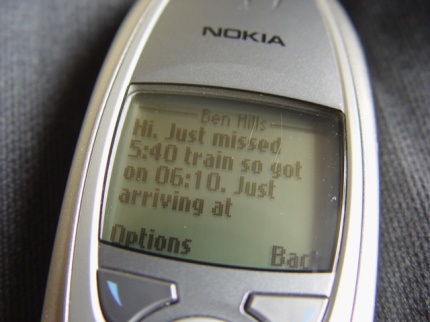 [Photo: Ben Hills' message]