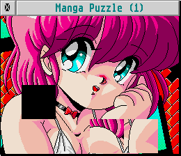 [Screen-shot: Manga Puzzle level 1 in progress]