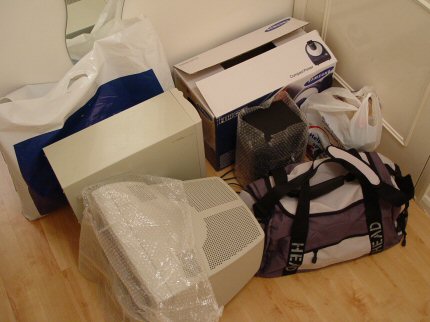 [Photo: Finally packed and ready to go]