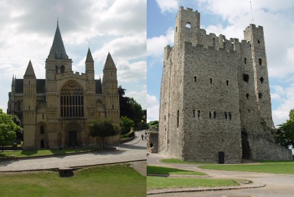 [Photo: Rochester Cathedral and Castle]