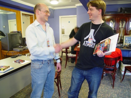 [Photo: Richard Stevens, the winner]