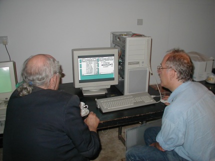 [Photo: Peter West and Mark Branson]